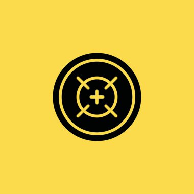 Hedef simgesi illüstrasyon izole vektör işareti simgesi