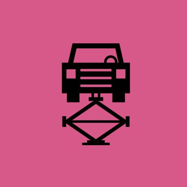 Araba Asansör simgesi illüstrasyon izole vektör işareti sembolü