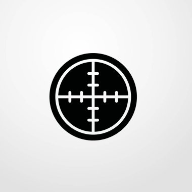 Hedef simgesi illüstrasyon izole vektör işareti simgesi