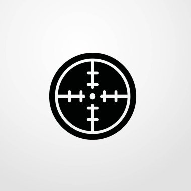 Hedef simgesi illüstrasyon izole vektör işareti simgesi