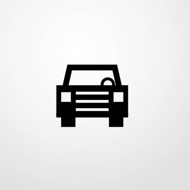 Araba simgesi çizimi izole vektör işareti