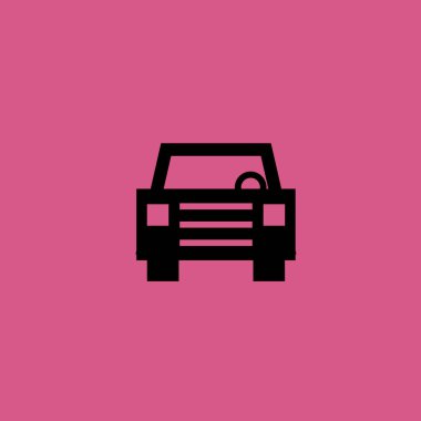 Araba simgesi çizimi izole vektör işareti
