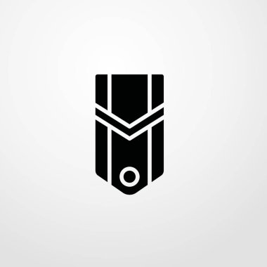 omuz askıları simgesi illüstrasyon izole vektör işareti simgesi