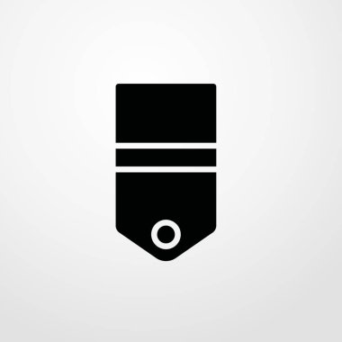 omuz askıları simgesi illüstrasyon izole vektör işareti simgesi