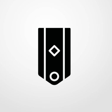 omuz askıları simgesi illüstrasyon izole vektör işareti simgesi