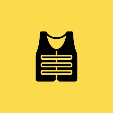 kurşun geçirmez yelek simgesi illüstrasyon izole vektör işareti simgesi
