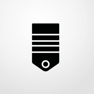 omuz askıları simgesi illüstrasyon izole vektör işareti simgesi