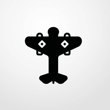 uçak simgesi illüstrasyon izole vektör işareti simgesi