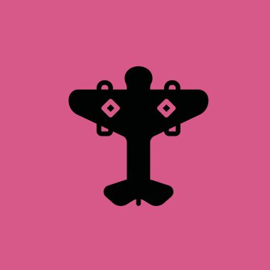 uçak simgesi illüstrasyon izole vektör işareti simgesi