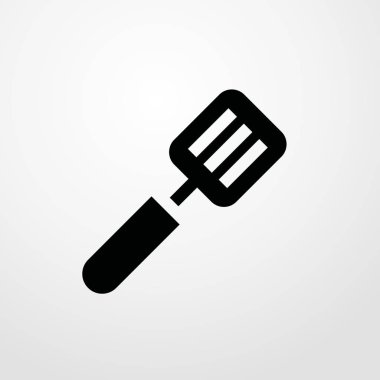 Spatula simgesi illüstrasyon izole vektör işareti simgesi