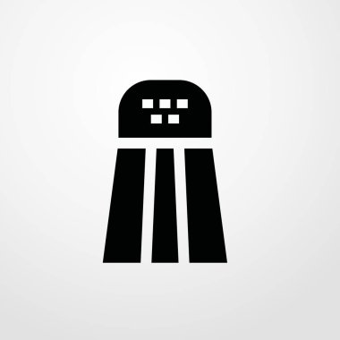 Tuz simgesi illüstrasyon izole vektör işareti simgesi