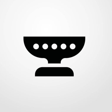 tabağı simgesi illüstrasyon izole vektör işareti simgesi