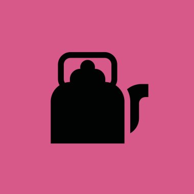 Çaydanlık simgesi illüstrasyon izole vektör işareti simgesi