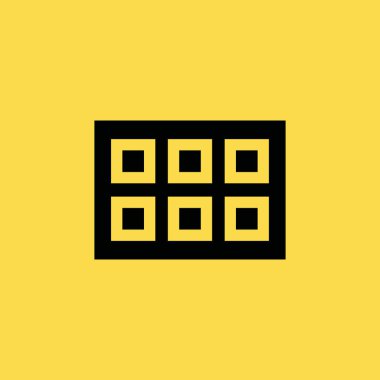 buz tepsi simgesini illüstrasyon izole vektör işareti simgesi