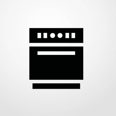 Bulaşık makinesi simgesini illüstrasyon izole vektör işareti simgesi