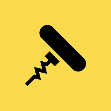 Tirbuşon simgesi illüstrasyon izole vektör işareti simgesi