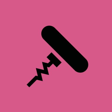 Tirbuşon simgesi illüstrasyon izole vektör işareti simgesi