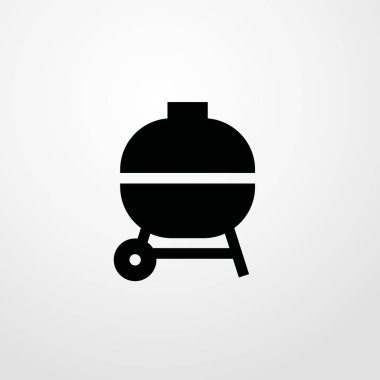 Barbekü simgesi illüstrasyon izole vektör işareti simgesi