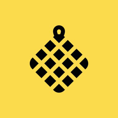 Havlu simgesi illüstrasyon izole vektör işareti simgesi