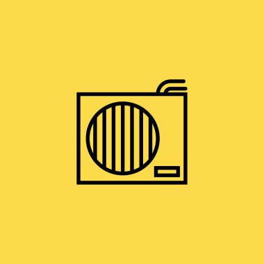 Klima simgesi illüstrasyon izole vektör işareti simgesi