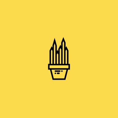 Kaktüs simgesi illüstrasyon izole vektör işareti simgesi