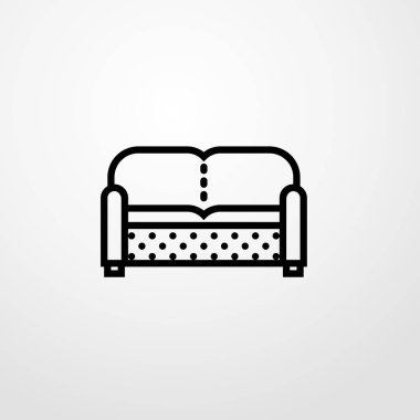 kanepe simgesi illüstrasyon izole vektör işareti simgesi