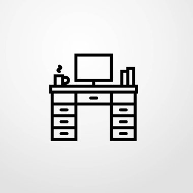 İş Danışma simgesi illüstrasyon izole vektör işareti simgesi