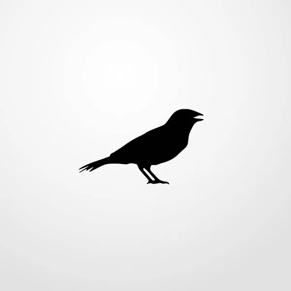 Anis oiseau icône illustration isolé vecteur signe symbole — Image vectorielle