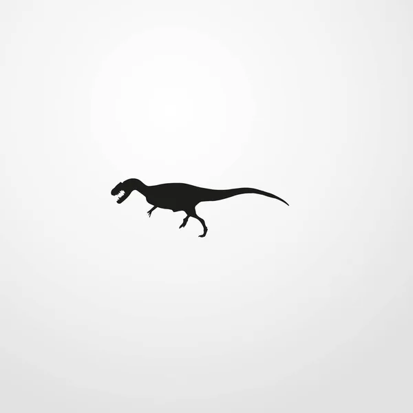 Dinosaurie ikon illustration isolerade vector tecken symbol — Stock vektor