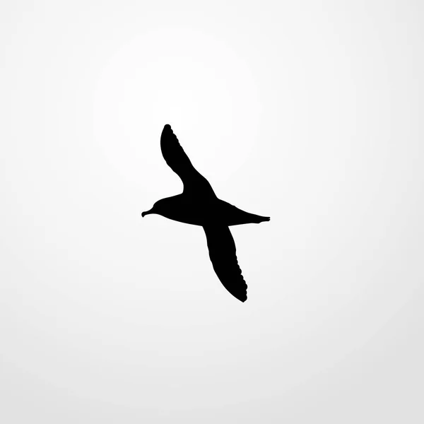 Albatros icono de pájaro ilustración símbolo de signo de vector aislado — Vector de stock