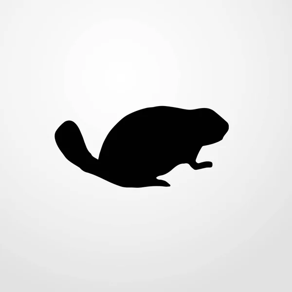 Beaver ikon illustration isolerade vector tecken symbol — Stock vektor