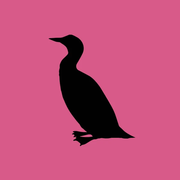 Loon Vogel Symbol Illustration isoliert Vektor Zeichen Symbol — Stockvektor