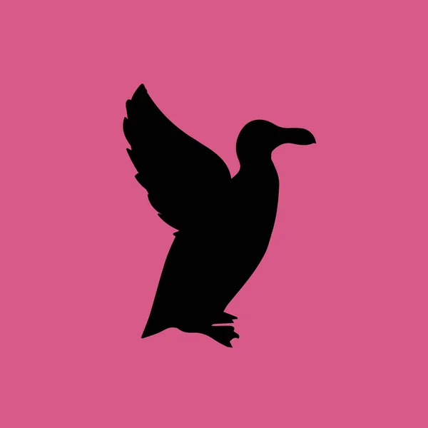 Auk vogel symbol illustration isoliert vektor zeichen symbol — Stockvektor