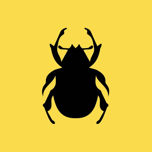 Ícone do besouro ilustração isolado símbolo sinal vetor — Vetor de Stock