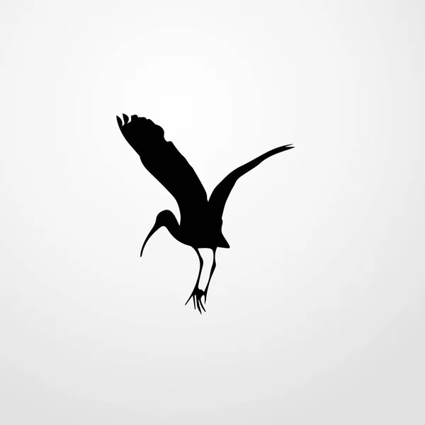 Stork fågel ikon illustration isolerade vector tecken symbol — Stock vektor