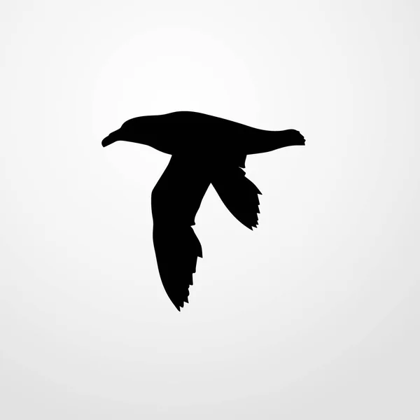 Icono de pájaro petrel ilustración símbolo de signo de vector aislado — Archivo Imágenes Vectoriales