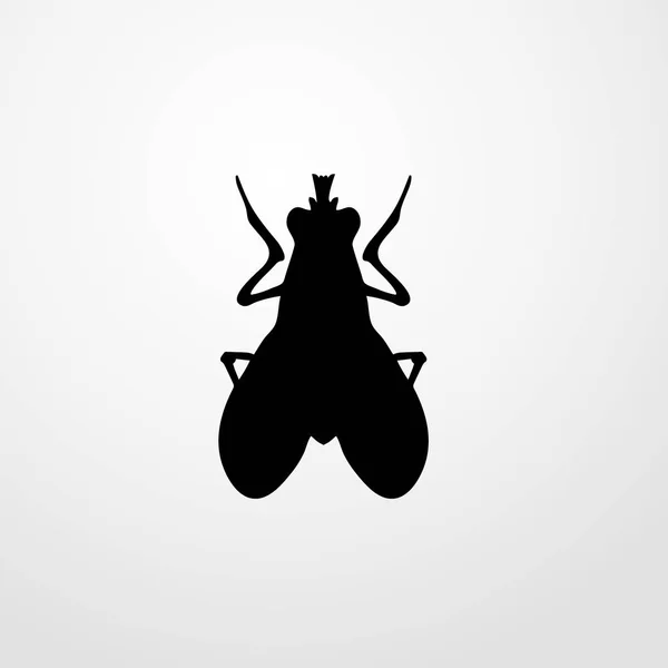 Ilustrasi ikon serangga fly mengisolasi simbol tanda vektor - Stok Vektor