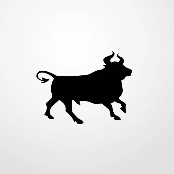 Icono de toro ilustración símbolo de signo de vector aislado — Vector de stock