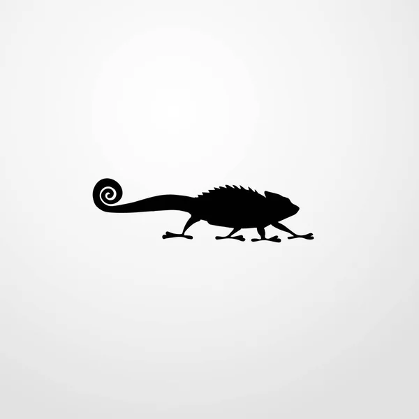 Chamäleon Reptil Symbol Illustration isoliert Vektor Zeichen Symbol — Stockvektor
