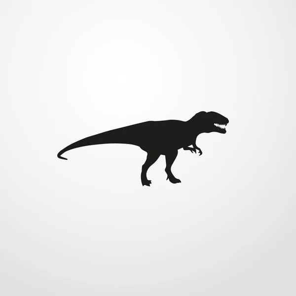 Dinosaurus ikon illustration isolerade vector tecken symbol — Stock vektor