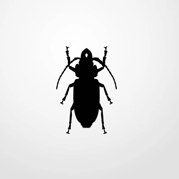 Σκαθάρι εντόμων εικονίδιο εικονογράφηση διάνυσμα απομονωμένες σημάδι σύμβολο — Διανυσματικό Αρχείο