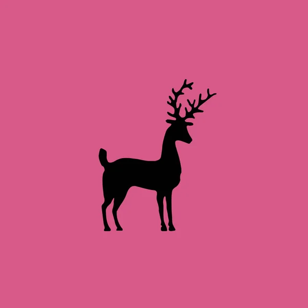 鹿のアイコンのイラスト分離ベクトル記号 — ストックベクタ
