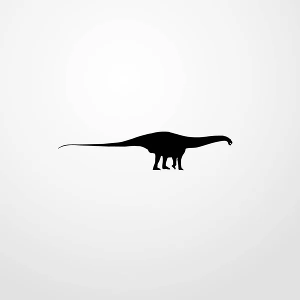 Dinosaurus 图标图孤立的矢量标志符号 — 图库矢量图片