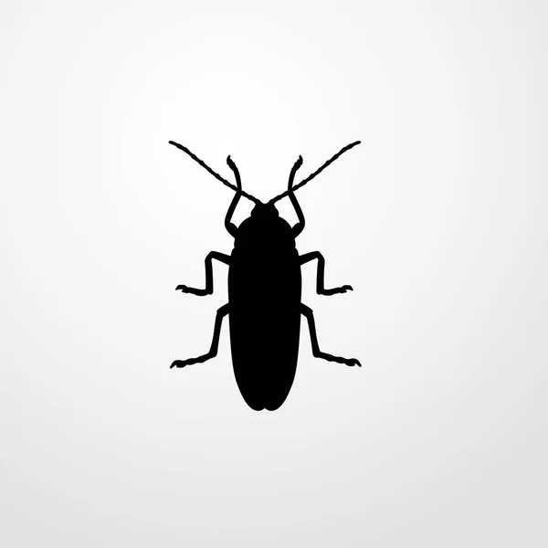 Käfer Insekt Symbol Abbildung isoliert Vektor Zeichen Symbol — Stockvektor