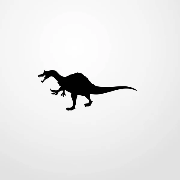 Ícone de dinossauro ilustração símbolo de sinal de vetor isolado —  Vetores de Stock