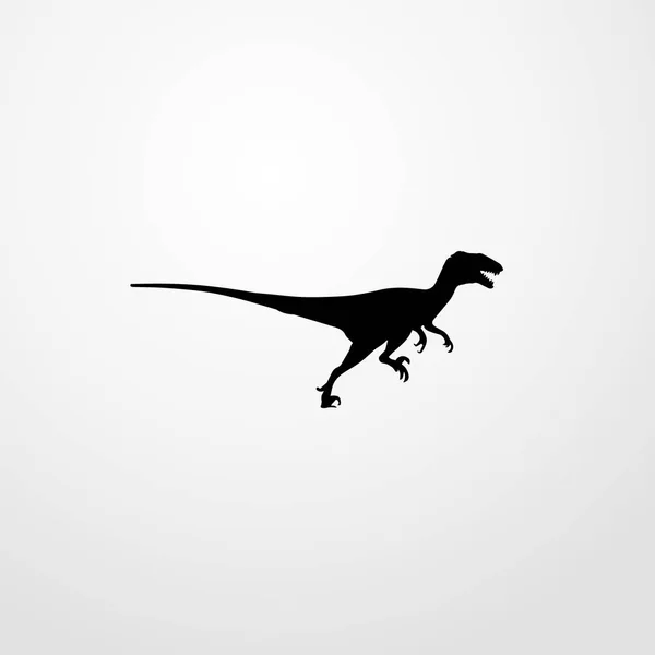 Dinosaurus ikona ilustrace izolované vektor znamení symbol — Stockový vektor