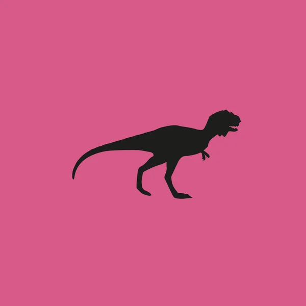 Dinosaurus ikona ilustracja na białym tle wektor symbol znak — Wektor stockowy