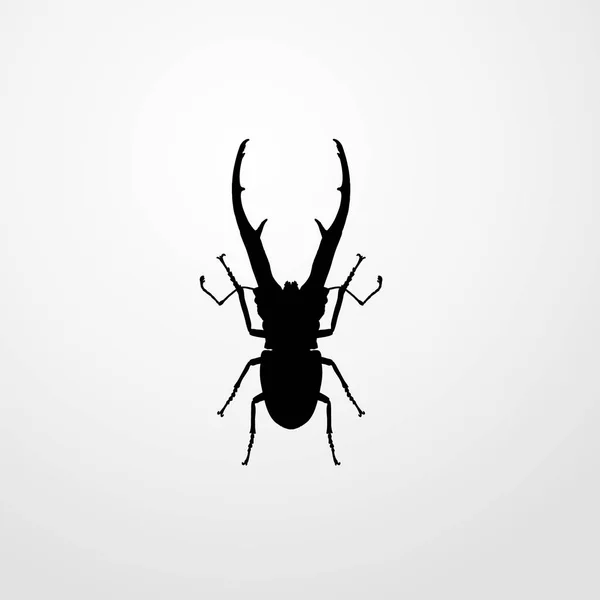 Scarabeo insetto icona illustrazione isolato segno vettoriale simbolo — Vettoriale Stock