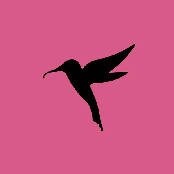 Hummingbird ikon illustration isolerade vector tecken symbol — Stock vektor