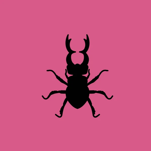 Chrząszcz owad ikona ilustracja na białym tle wektor symbol znak — Wektor stockowy